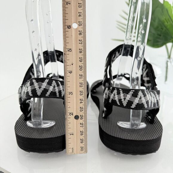Teva Mens Original Universal Sandal Size 13 Black Gray Nylon Adjustable - Picture 13 of 16